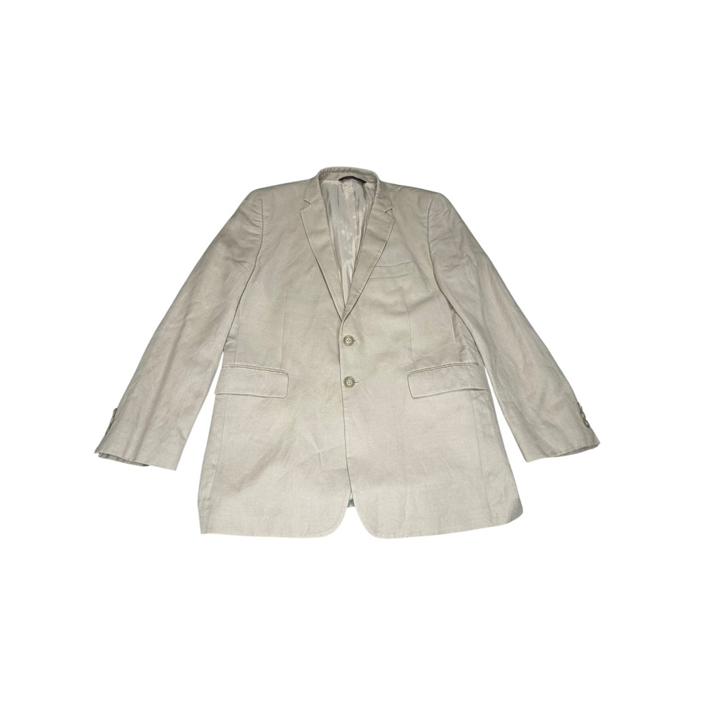 Nordstrom Boys Linen Blend 2 Button Blazer Jacket Beige Size 18 Wedding Summer